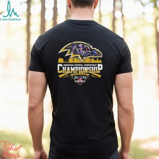 AFC Championship 2023 2024 Baltimore Ravens t shirt