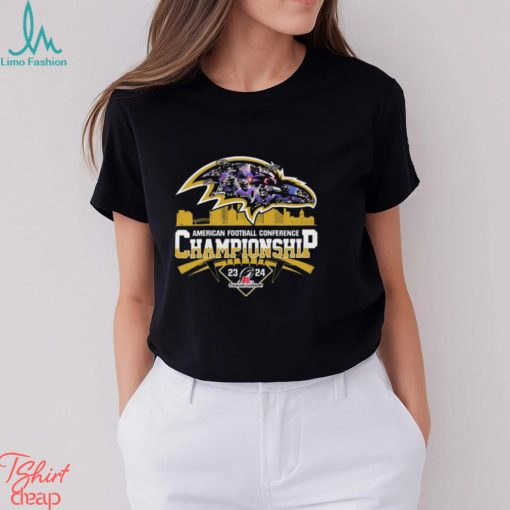 AFC Championship 2023 2024 Baltimore Ravens t shirt
