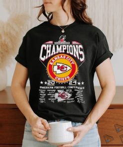 AFC Championship American Football Conference Champions 2024 Kansas City Chiefs Signatures Shirt