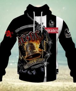 AFL Collingwood Magpies ACDC Mix Custom Name Number 2023 Home Guernsey Pullover Hoodie