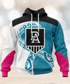 AFL Port Adelaide Custom Name Number Samoa Fight Cancer Pullover Hoodie