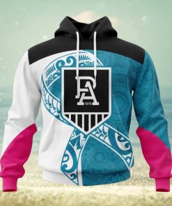 AFL Port Adelaide Custom Name Number Samoa Fight Cancer Pullover Hoodie