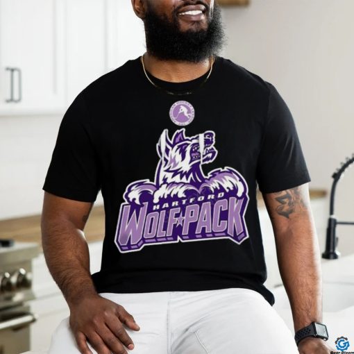 AHL Hartford Wolf Pack Black Hockey Fights 2024 T Shirt