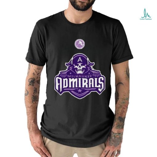 AHL Milwaukee Admirals Black Hockey Fights 2024 T Shirt
