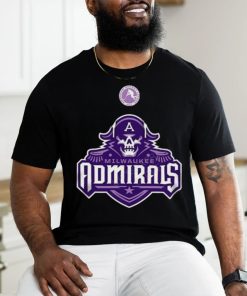 AHL Milwaukee Admirals Black Hockey Fights 2024 T Shirt
