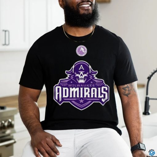 AHL Milwaukee Admirals Black Hockey Fights 2024 T Shirt