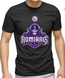 AHL Milwaukee Admirals Black Hockey Fights 2024 T Shirt