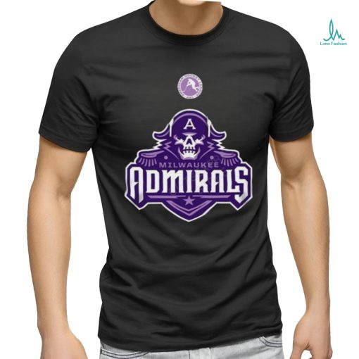 AHL Milwaukee Admirals Black Hockey Fights 2024 T Shirt