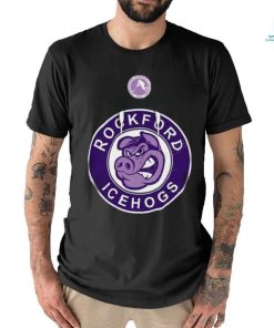 AHL Rockford IceHogs Black Hockey Fights 2024 T Shirt