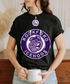 AHL Rockford IceHogs Black Hockey Fights 2024 T Shirt