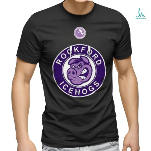 AHL Rockford IceHogs Black Hockey Fights 2024 T Shirt