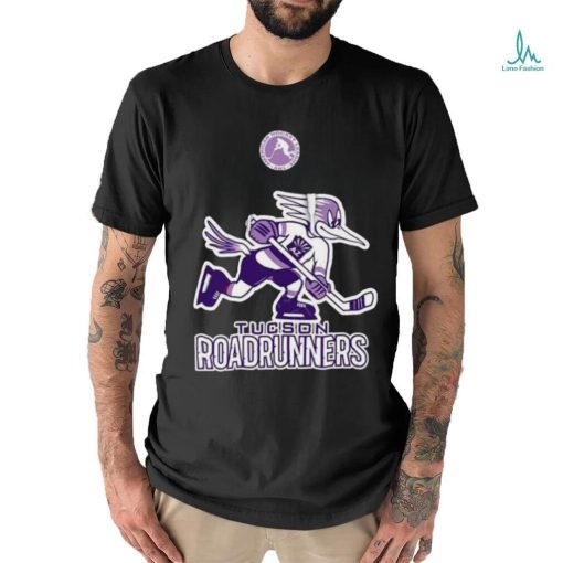 AHL Tucson Roadrunners Black Hockey Fights 2024 T Shirt