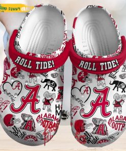 ALabama Crimson Roll Tide Football Crocs For Adults