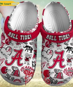 ALabama Crimson Roll Tide Football Crocs For Adults