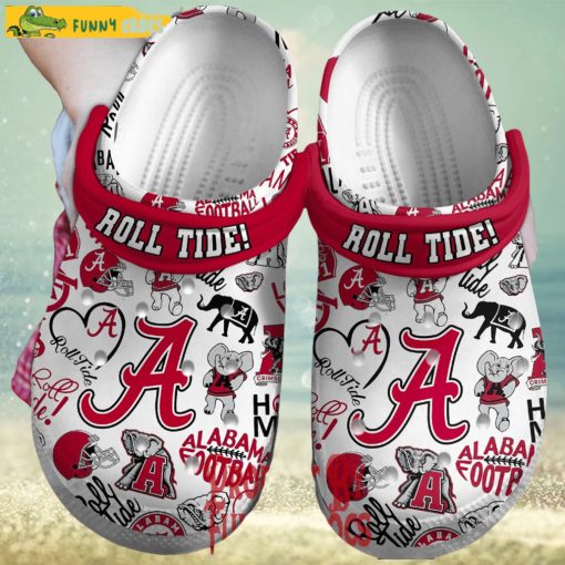 ALabama Crimson Roll Tide Football Crocs For Adults