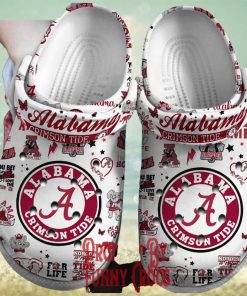 ALabama Crimson Roll Tide For Life Crocs Shoes