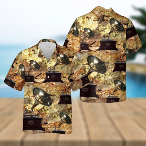 ANTIQUE STYLE Gramophone Hawaiian Shirt