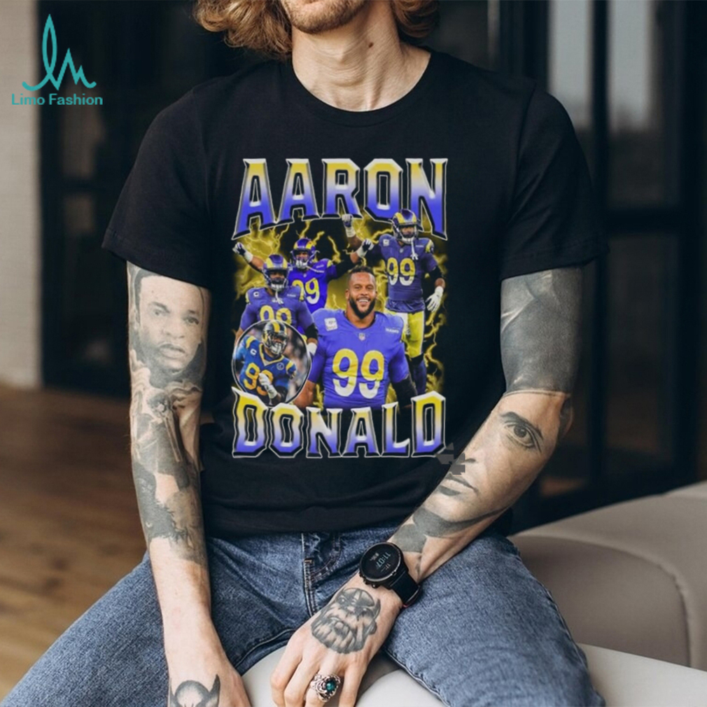 Aaron Donald Tee Shirt Los Angeles La Rams Footbal shirt Aaron Donald Tee Shirt Los Angeles La Rams Footbal shirt