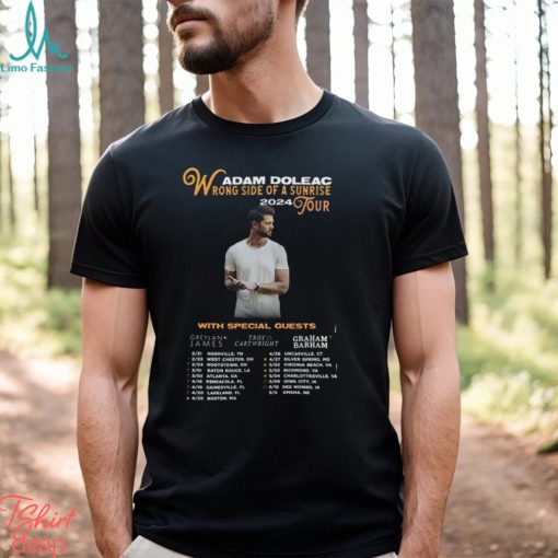 Adam Doleac Wrong Side Of A Sunrise 2024 Tour 3D Shirt