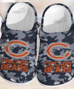 Adults Chicago Bears Football Grey Camouflage Crocs Clogs