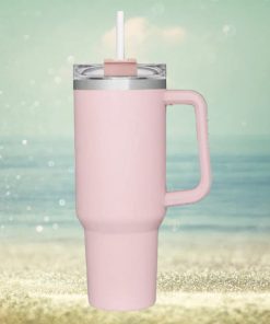 Adventure Travel Reusable Vacuum Quencher Tumbler with Straw