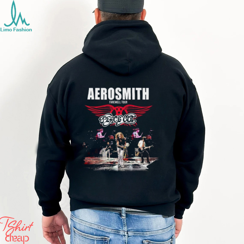 Aerosmith 2023 2024 Peace Out Farewell Tour With The Black Crowes Shirt Concert Classic T Shirt Aerosmith 2023 2024 Peace Out Farewell Tour With The Black Crowes Shirt Concert Classic T Shirt