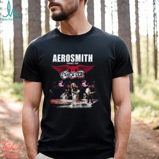 Aerosmith 2023 2024 Peace Out Farewell Tour With The Black Crowes Shirt Concert Classic T Shirt