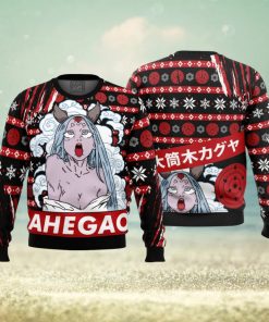 Ahegao Kaguya Naruto Ugly Christmas Sweater