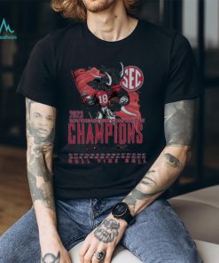 Alabama Crimson Tide 2023 SEC Football Conference Champions Mascot Flag Shirt