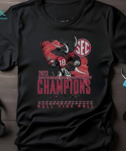 Alabama Crimson Tide 2023 SEC Football Conference Champions Mascot Flag Shirt