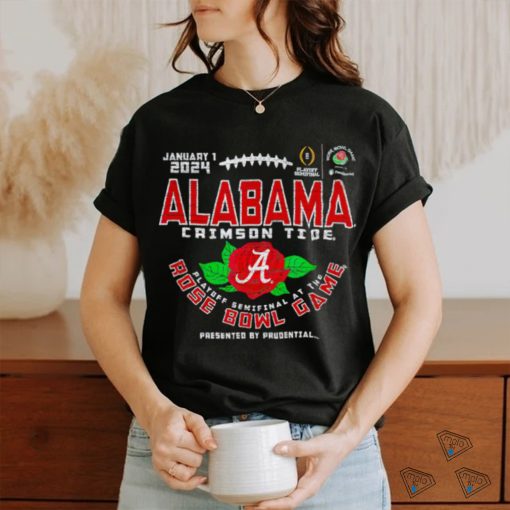 Alabama Crimson Tide 2024 CFP Semi Rose Bowl Football Flower t shirt