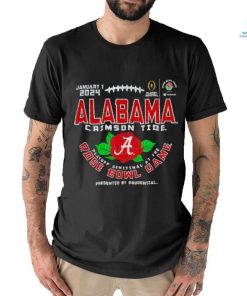 Alabama Crimson Tide 2024 CFP Semi Rose Bowl Football Flower t shirt