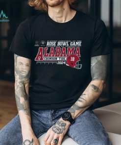 Alabama Crimson Tide 2024 CFP Semi Rose Bowl Football Helmet T Shirt
