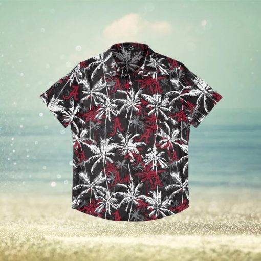 Alabama Crimson Tide Black Floral Hawaiian Shirt