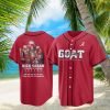Alabama Crimson Tide Coach Nick Saban GOAT 17 Seasons At Alabama Thank You For The Memories Baseball Jersey