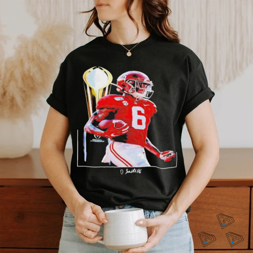 Alabama Crimson Tide DeVonta Smith National Championship trophy shirt Alabama Crimson Tide DeVonta Smith National Championship trophy shirt