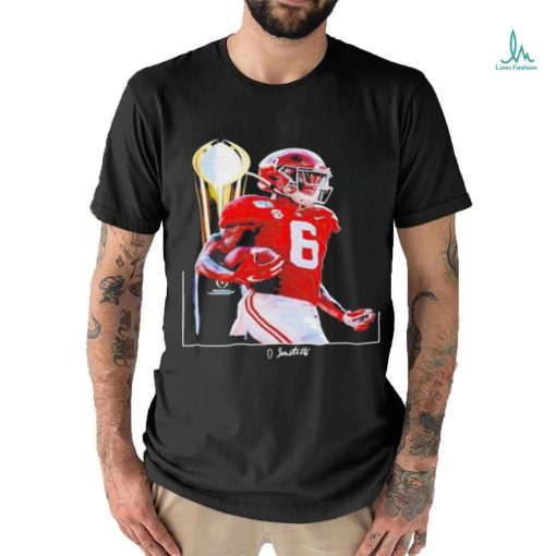 Alabama Crimson Tide DeVonta Smith National Championship trophy shirt