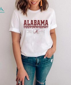 Alabama Crimson Tide Gymnastics stack logo shirt