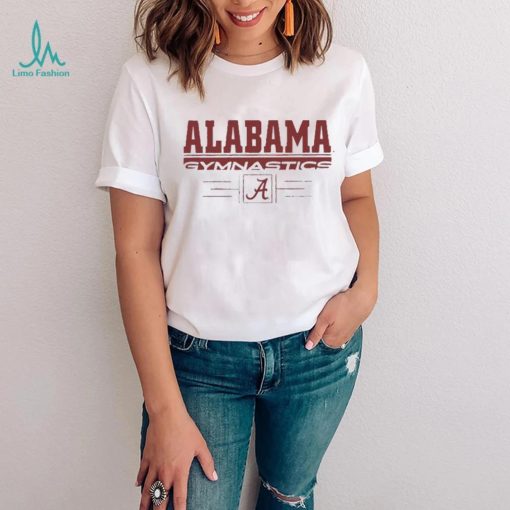 Alabama Crimson Tide Gymnastics stack logo shirt
