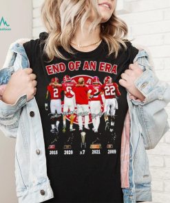 Alabama Crimson Tide Nick Saban end of an era signatures shirt