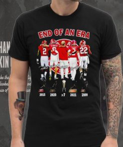 Alabama Crimson Tide Nick Saban end of an era signatures shirt