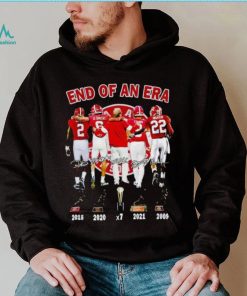 Alabama Crimson Tide Nick Saban end of an era signatures shirt
