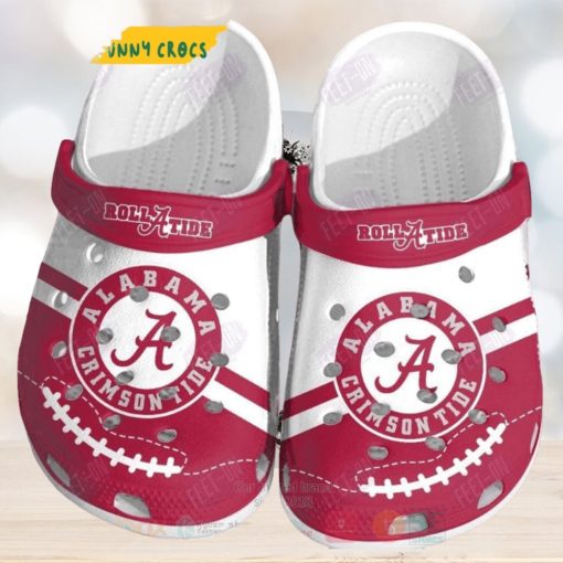 Alabama Crimson Tide Red White Ncaa Crocs