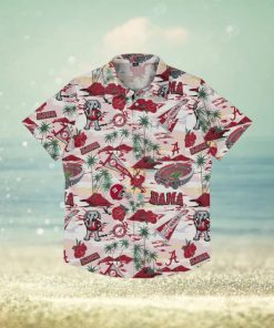 Alabama Crimson Tide Thematic Stadium Print Hawaiian Shirt