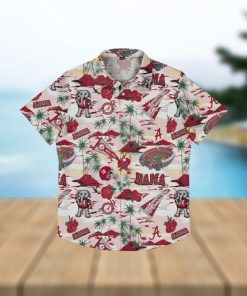 Alabama Crimson Tide Thematic Stadium Print Hawaiian Shirt