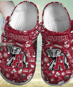 Alabama Crimson Tide Themed Crocs Shoes