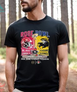 Alabama Crimson Tide Vs Michigan Wolverines Head To Head Rose Bowl January 1, 2024 T Shirt