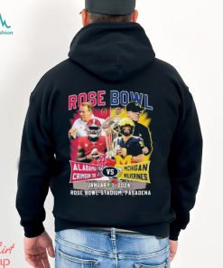 Alabama Crimson Tide Vs Michigan Wolverines Rose Bowl Game Match Up January 1, 2024 Tee Shirt