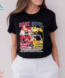 Alabama Crimson Tide Vs Michigan Wolverines Rose Bowl Game Match Up January 1, 2024 Tee Shirt