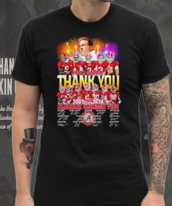 Alabama Crimson Tide thank you Nick Saban 2007 2024 signatures shirt